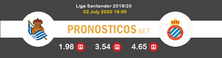 Real Sociedad Espanyol Pronostico 02/07/2020 1