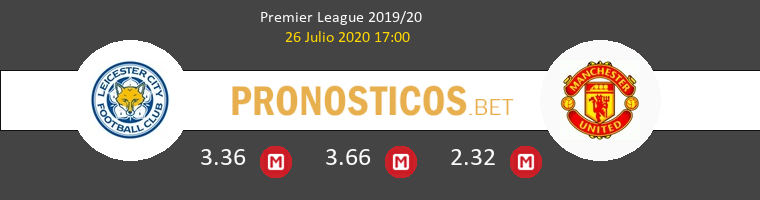 Leicester Manchester United Pronostico 26/07/2020 1