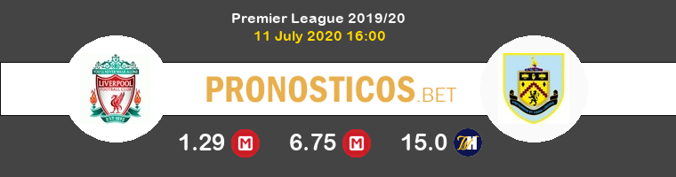 Liverpool Burnley Pronostico 11/07/2020 1