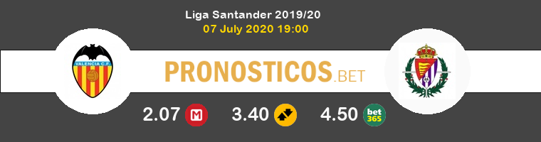 Valencia Real Valladolid Pronostico 07/07/2020 1