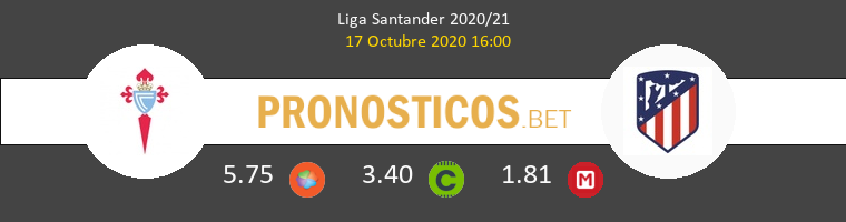 Celta Atlético de Madrid Pronostico 17/10/2020 1