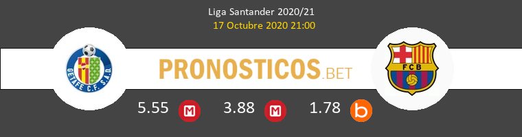 Getafe Barcelona Pronostico 17/10/2020 1