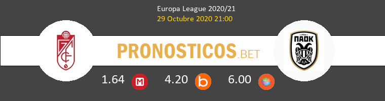 Granada vs PAOK Pronostico (29 Oct 2020) 1