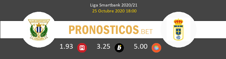 Leganés vs Real Oviedo Pronostico (25 Oct 2020) 1