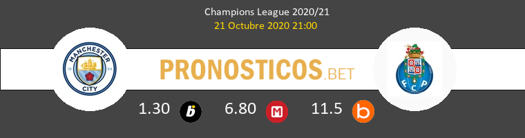 Manchester City Porto Pronostico 21/10/2020 1