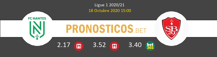 Nantes Stade Brestois Pronostico 18/10/2020 1