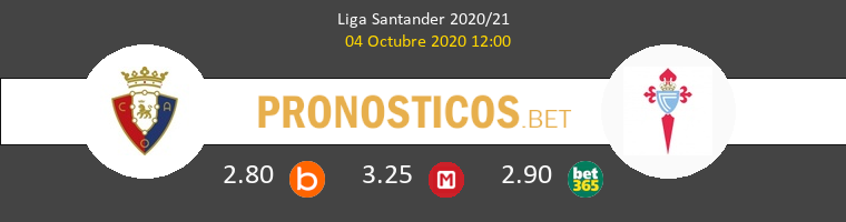 Osasuna Celta Pronostico 04/10/2020 1