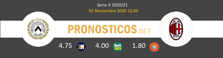 Udinese vs AC Milan Pronostico (1 Nov 2020) 1