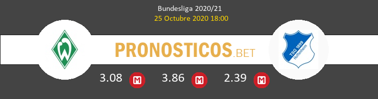 Werder Bremen Hoffenheim Pronostico 25/10/2020 1