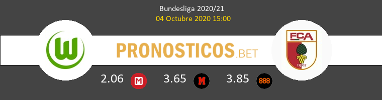 Wolfsburgo FC Augsburg Pronostico 04/10/2020 1