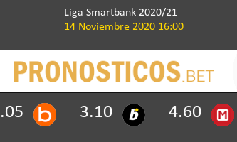 Almería vs Mirandés Pronostico (14 Nov 2020) 1