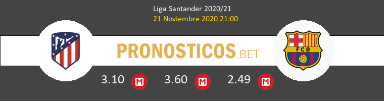 Atlético vs Barcelona Pronostico (21 Nov 2020) 1