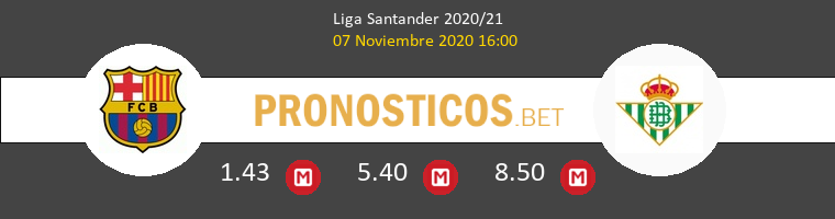 Barcelona vs Real Betis Pronostico (7 Nov 2020) 1