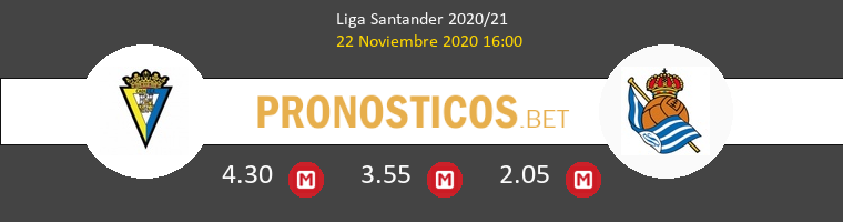 Cádiz vs Real Sociedad Pronostico (22 Nov 2020) 1