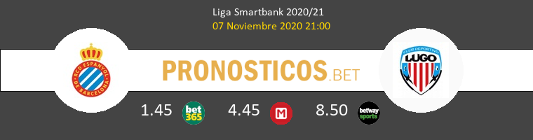 Espanyol vs Lugo Pronostico (7 Nov 2020) 1