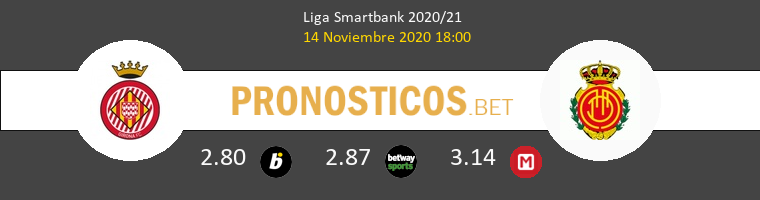 Girona vs Mallorca Pronostico (14 Nov 2020) 1