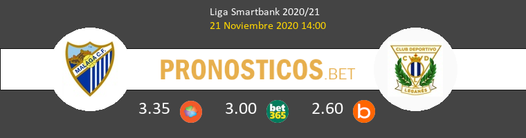 Málaga vs Leganés Pronostico (21 Nov 2020) 1