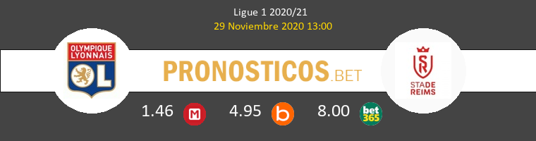 Olympique Lyonnais vs Stade de Reims Pronostico (29 Nov 2020) 1