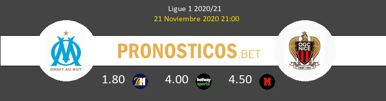 Olympique Marsella vs Niza Pronostico (21 Nov 2020) 1
