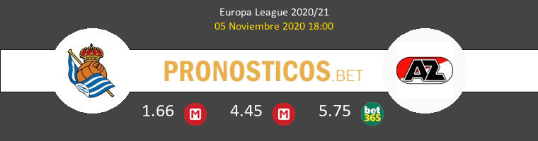 Real Sociedad vs AZ Alkmaar Pronostico (5 Nov 2020) 1