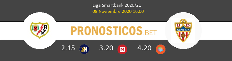 Rayo Vallecano vs Almería Pronostico (8 Nov 2020) 1