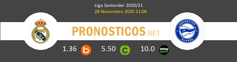 Real Madrid vs Alavés Pronostico (28 Nov 2020) 1