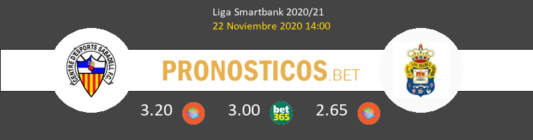 Sabadell vs Las Palmas Pronostico (22 Nov 2020) 1
