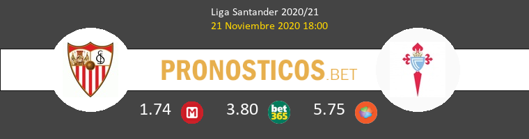 Sevilla vs Celta Pronostico (21 Nov 2020) 1