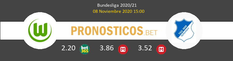 Wolfsburgo vs Hoffenheim Pronostico (8 Nov 2020) 1