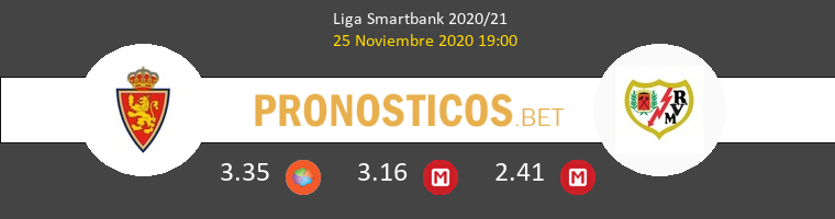 Zaragoza vs Rayo Vallecano Pronostico (25 Nov 2020) 1