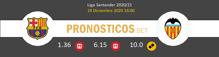 Barcelona vs Valencia Pronostico (19 Dic 2020) 1