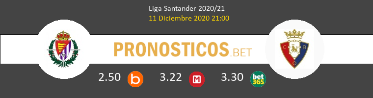 Real Valladolid vs Osasuna Pronostico (11 Dic 2020) 1