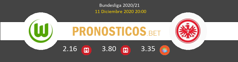 Wolfsburg vs Eintracht Frankfurt Pronostico (11 Dic 2020) 1