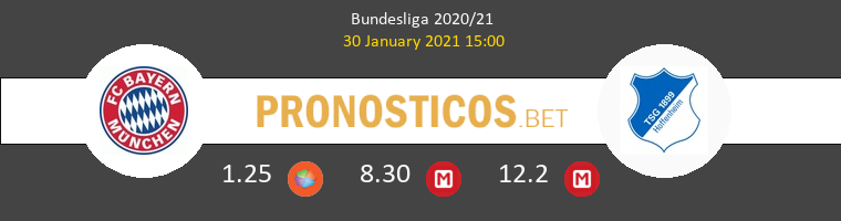 Bayern vs Hoffenheim Pronostico (30 Ene 2021) 1
