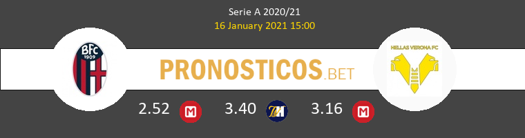 Bologna vs Hellas Verona Pronostico (16 Ene 2021) 1