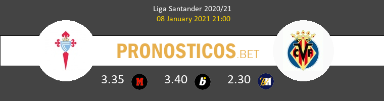 Celta vs Villarreal Pronostico (8 Ene 2021) 1