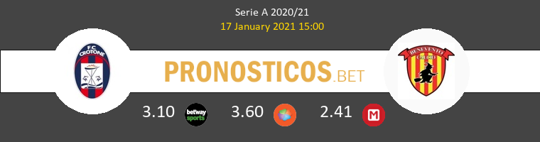 Crotone vs Benevento Pronostico (17 Ene 2021) 1