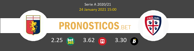 Génova vs Cagliari Pronostico (24 Ene 2021) 1