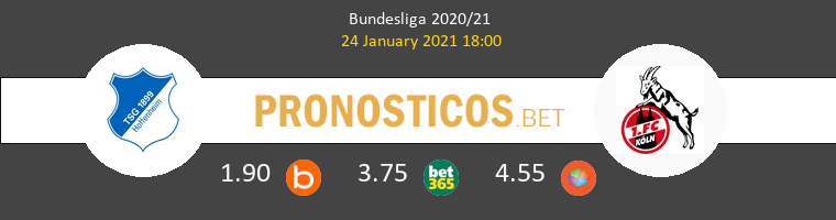 Hoffenheim vs Koln Pronostico (24 Ene 2021) 1