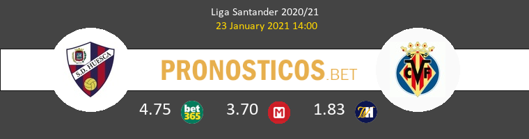 Huesca vs Villarreal Pronostico (23 Ene 2021) 1