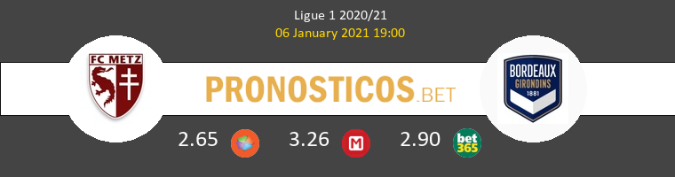 Metz vs Girondins Bordeaux Pronostico (6 Ene 2021) 1