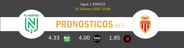 Nantes vs Monaco Pronostico (31 Ene 2021) 1