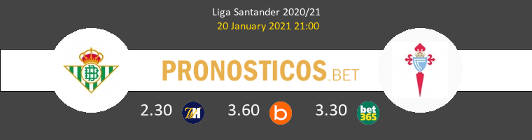 Real Betis vs Celta Pronostico (20 Ene 2021) 1