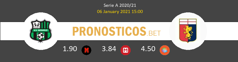 Sassuolo vs Genoa Pronostico (6 Ene 2021) 1