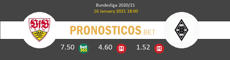 Stuttgart vs B. Mönchengladbach Pronostico (16 Ene 2021) 1