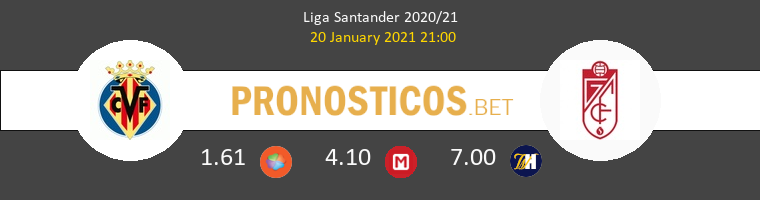 Villarreal vs Granada Pronostico (20 Ene 2021) 1