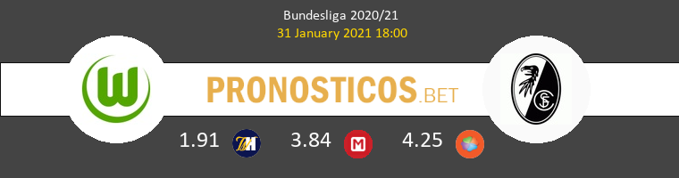 Wolfsburgo vs SC Freiburg Pronostico (31 Ene 2021) 1