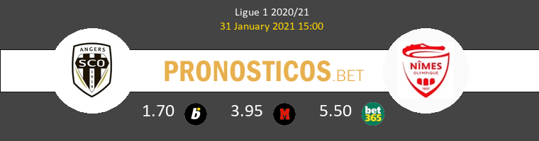 Angers SCO vs Nimes Pronostico (31 Ene 2021) 1