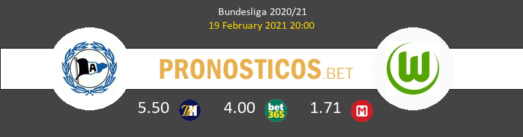 Arminia Bielefeld vs Wolfsburg Pronostico (19 Feb 2021) 1