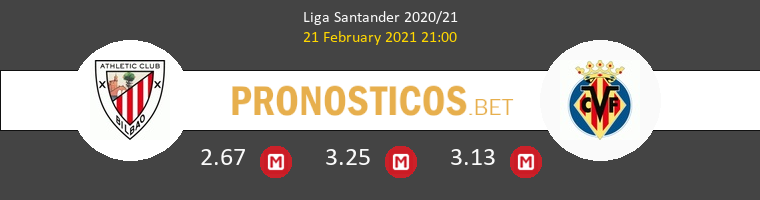 Athletic de Bilbao vs Villarreal Pronostico (21 Feb 2021) 1